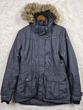 Helly Hansen Arctic Legacy Parka Jacket Size M Womens Full Zip Faux Fur Hood